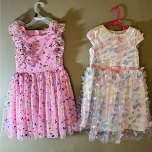 Set of 2 Beautiful Butterfly Kids Dresses